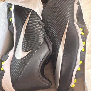 Nike Vapor Shark 2 Football Cleats 833391-002 Black SILVER WHITE SIZE 13 New